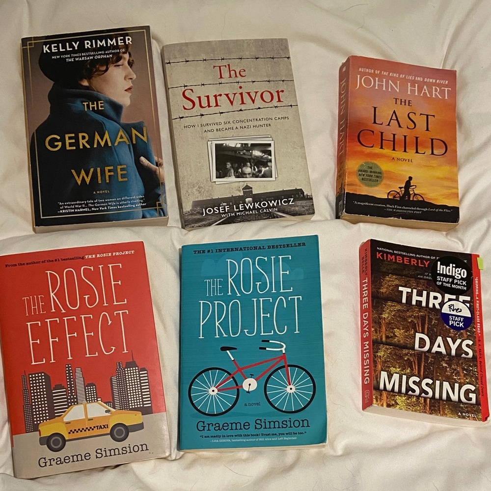 Collection of Six Fiction and Non-Fiction Books